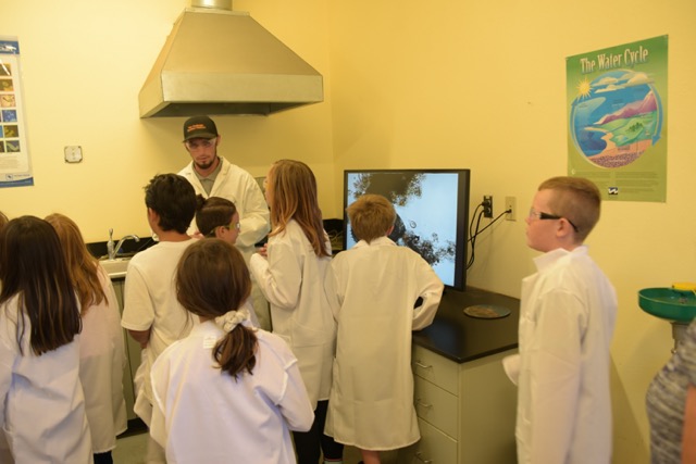 students in a lab